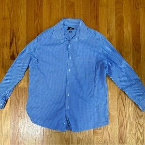 Dockers Blue Plaid Shirt size L